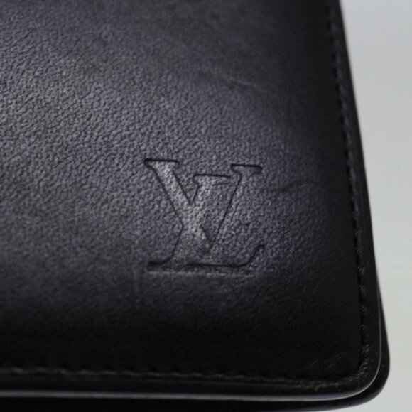 LOUIS VUITTON Nomad Agenda MM Day Planner Cover Black R20478 LV Auth bs13206 - Picture 7 of 16